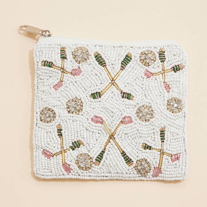 Beaded Golf Coin Pouch