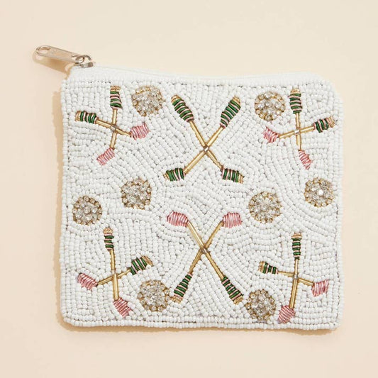 Beaded Golf Coin Pouch