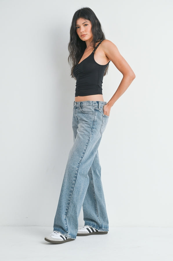 Just Black Denim Low Rise Baggy Jeans