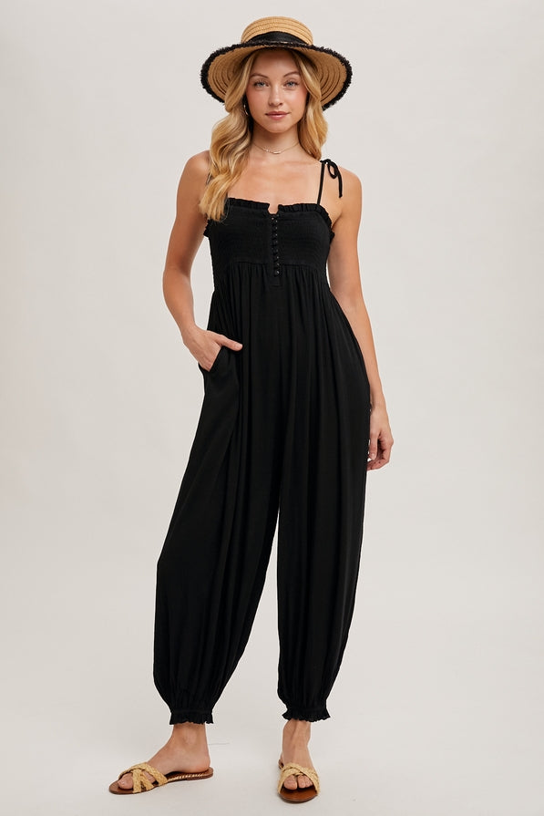 Blu Ivy Smocked Jumpsuit