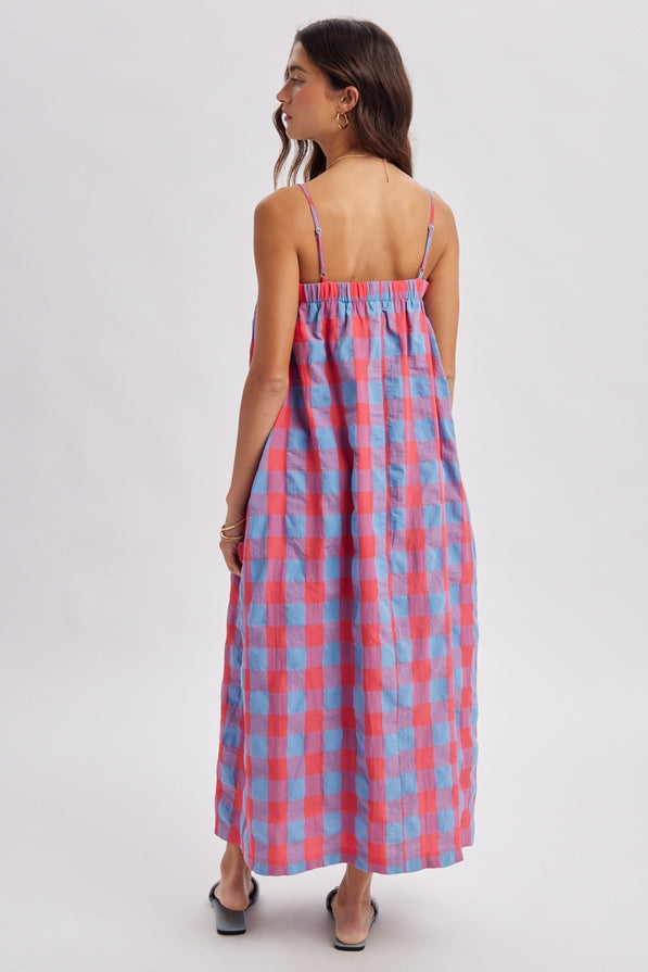 Wishlist Plaid Midi Dress