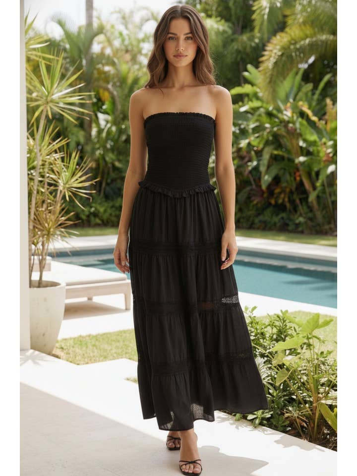 Klesis Gauze Flare Maxi Dress