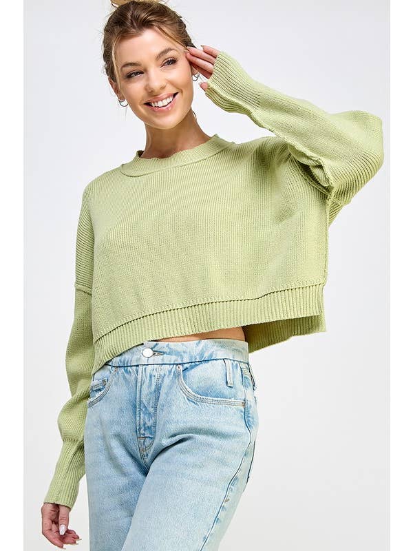 Miss Love Easy Street Crop Pullover