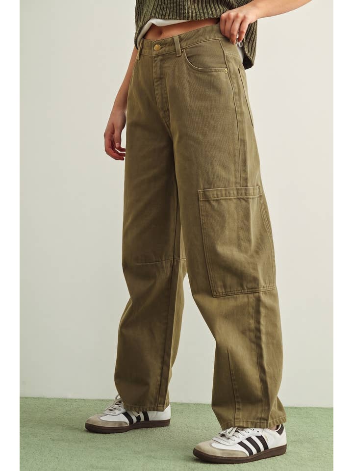 Miou Muse Washed Cargo Pants