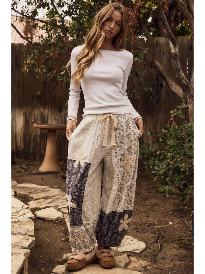 Oddi Flower Print Bubble Pants