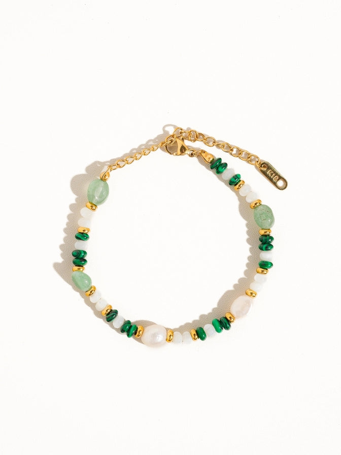 Bohemian Stone & Bead Bracelet
