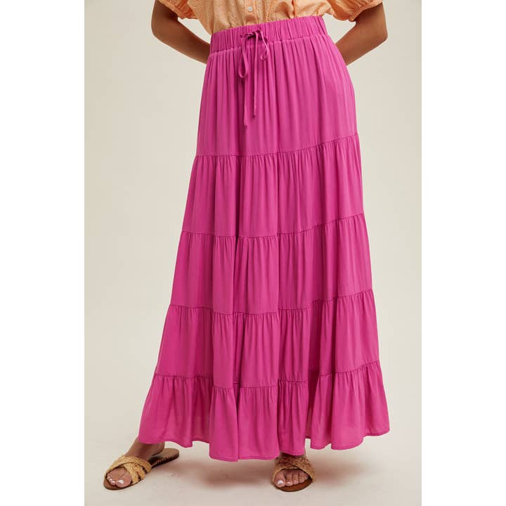 Wishlist Apparel Tiered Maxi Skirt