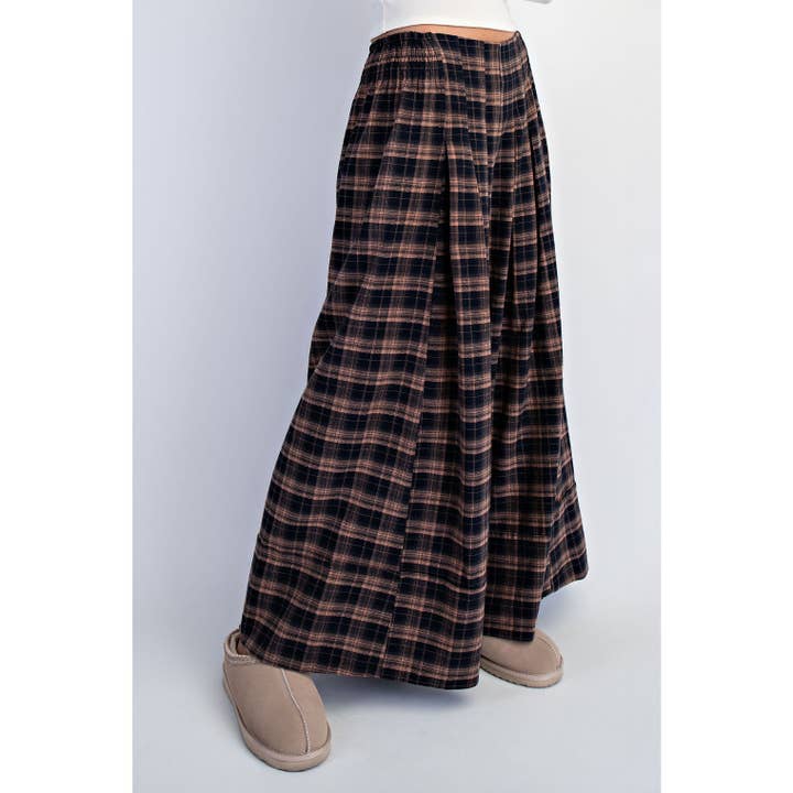 Cotierra Plaid Wide Leg Pants