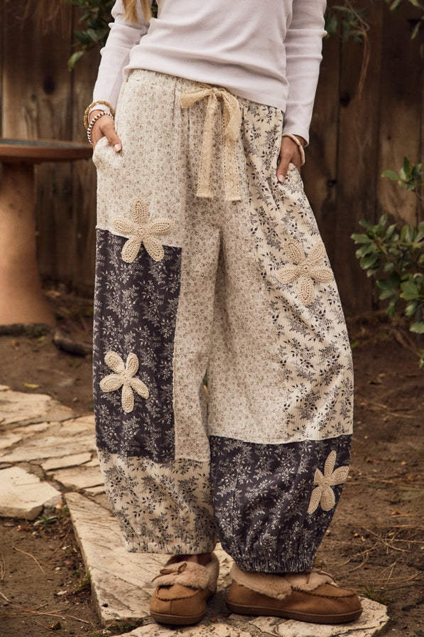 Oddi Flower Print Bubble Pants