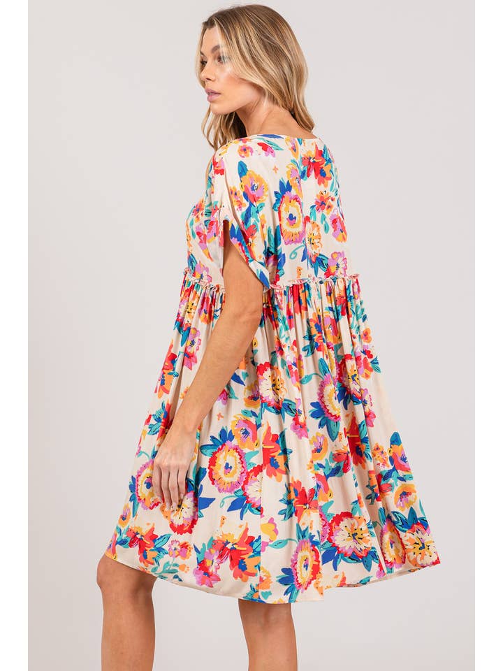 Sage + Fig Multi Floral Dress