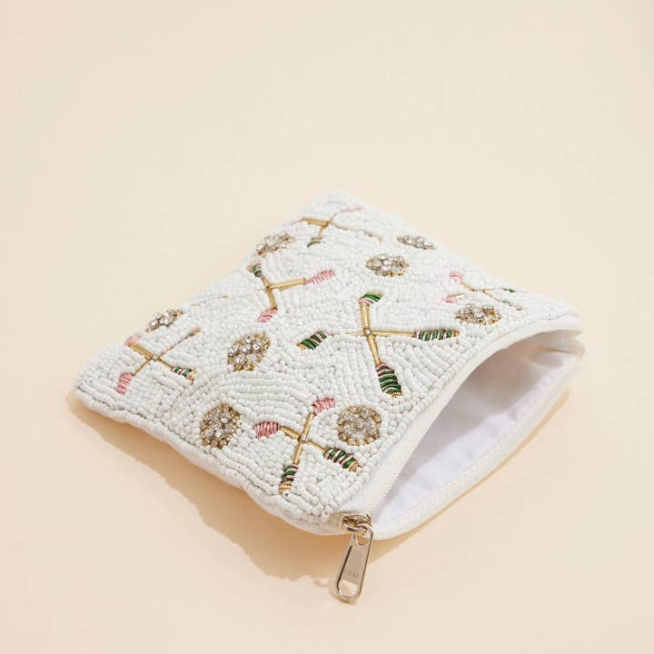 Beaded Golf Coin Pouch