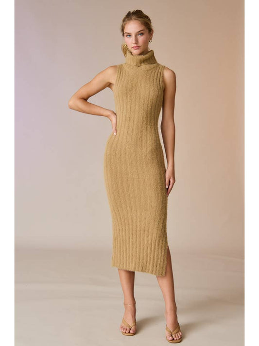 Papermoon Vanessa Turtleneck Knit Dress