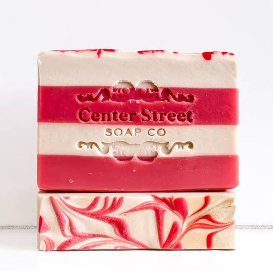 Center Street Soap Co. Candy Cane Christmas Bar Soap