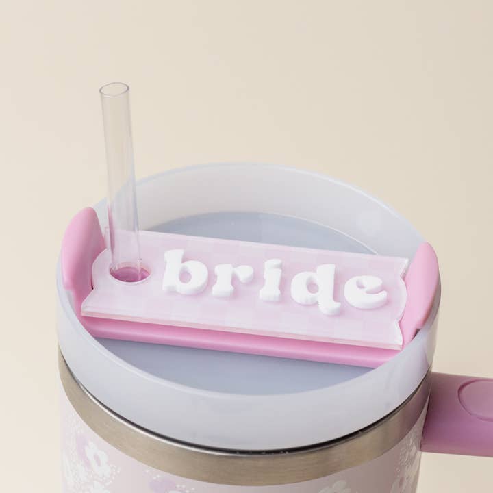 Bride Tumbler Lid Tag