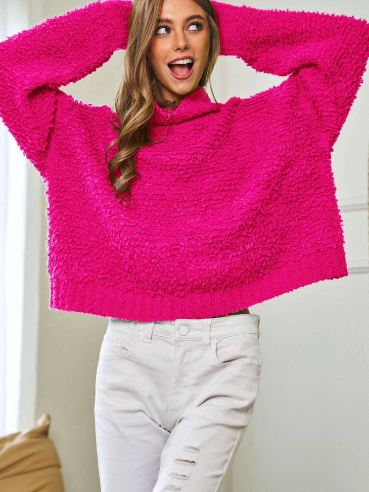 Davi & Dani Boucle Loose Fit Sweater