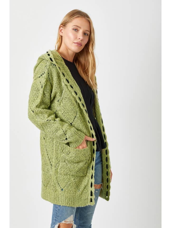 Mystree Open Front Cardigan