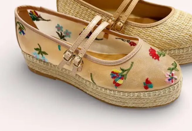 Floral Mary Jane Espadrille