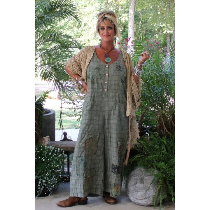 Jaded Gypsy Cobblestone Walks Overalls