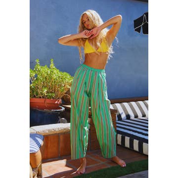 Bucketlist Striped Parachute Pants