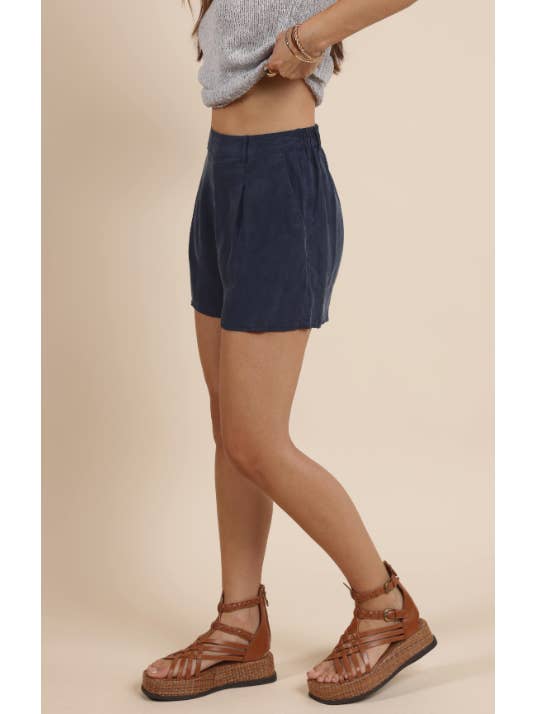 Sadie & Sage Heritage Pleat Shorts