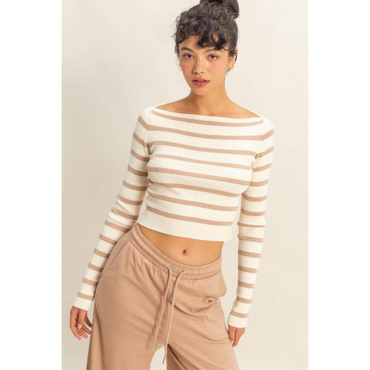 HYFVE Striped Long Sleeve Top