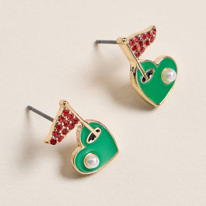 Golf Hole Stud Earrings
