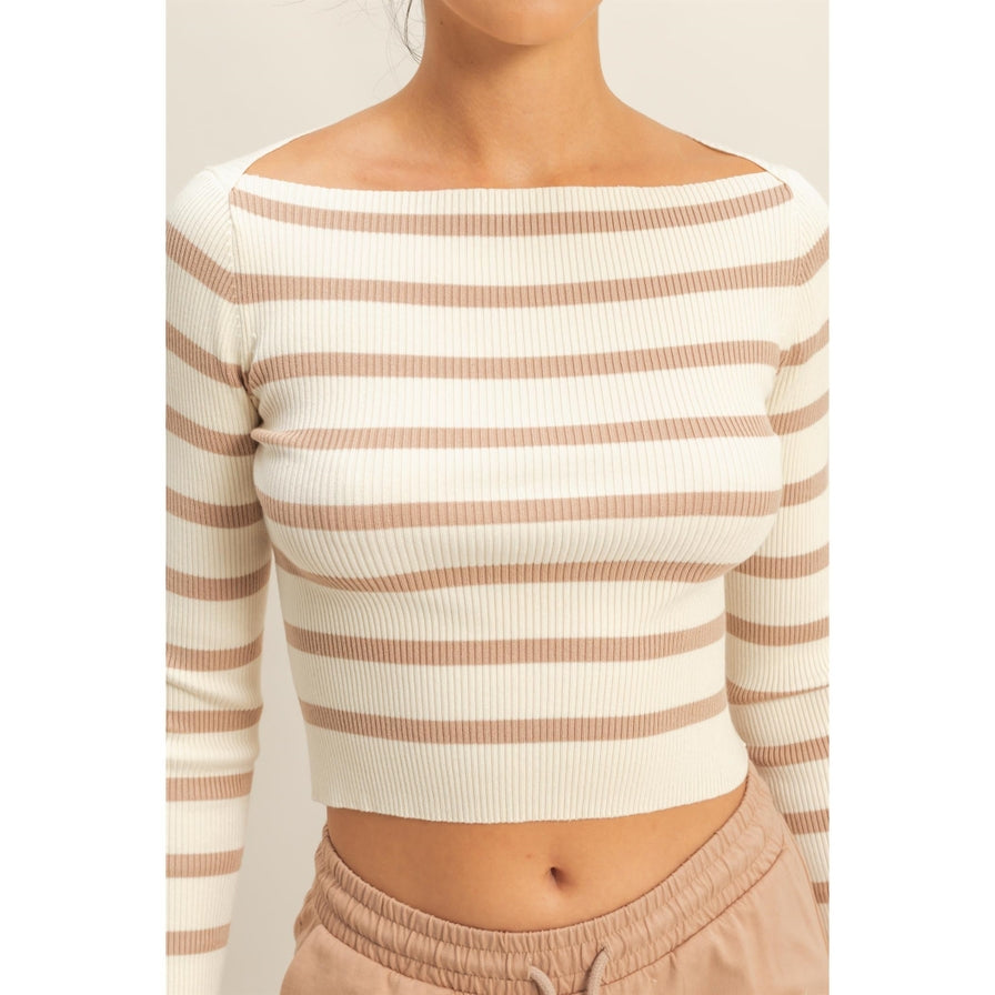 HYFVE Striped Long Sleeve Top