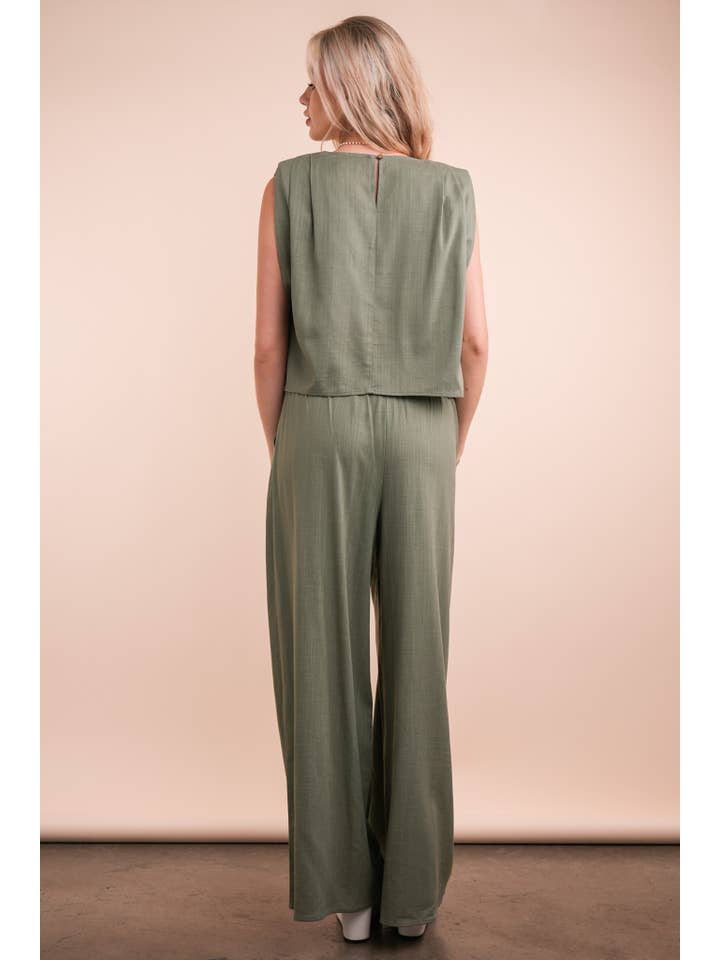 Very J Woven Pants Set