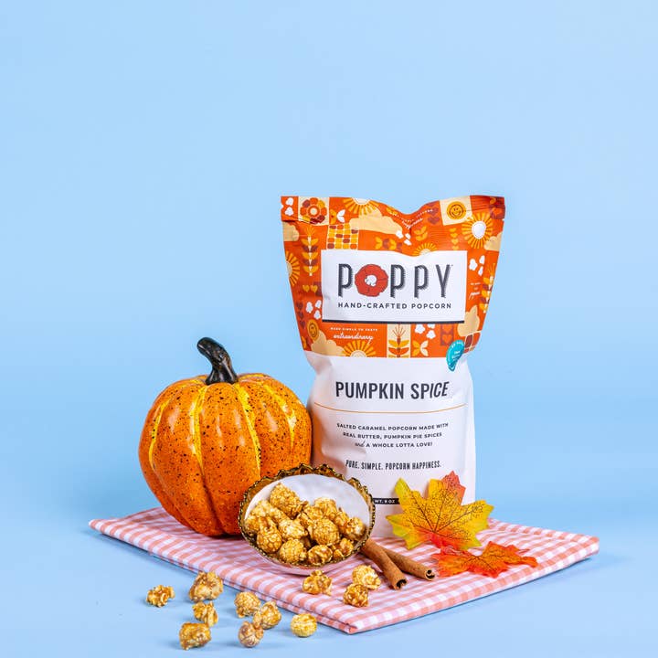 Poppy Pumpkin Spice Popcorn