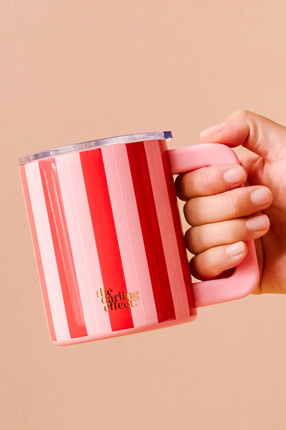 Peppermint Stripes 14oz Insulated Mug