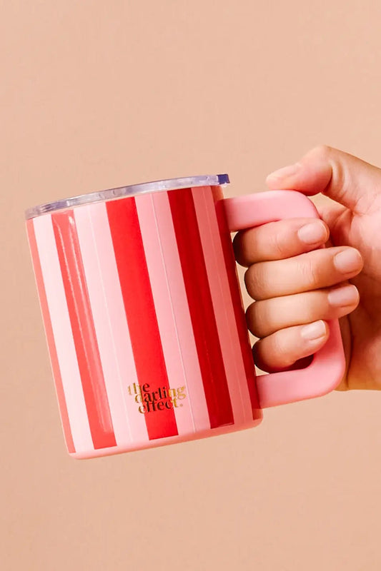 Peppermint Stripes 14oz Insulated Mug