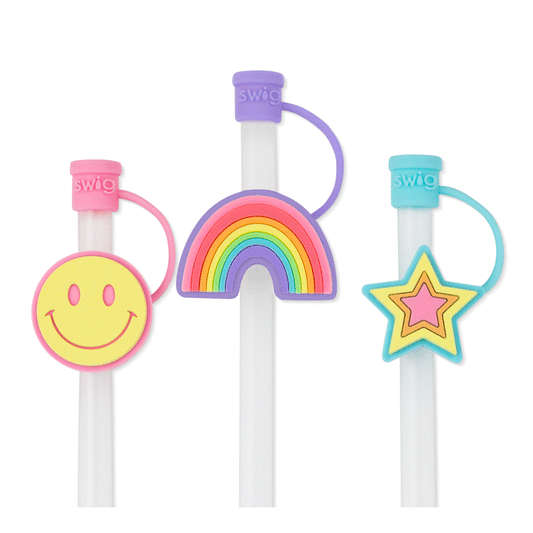 Swig Life Oh Happy Day Straw Topper Set