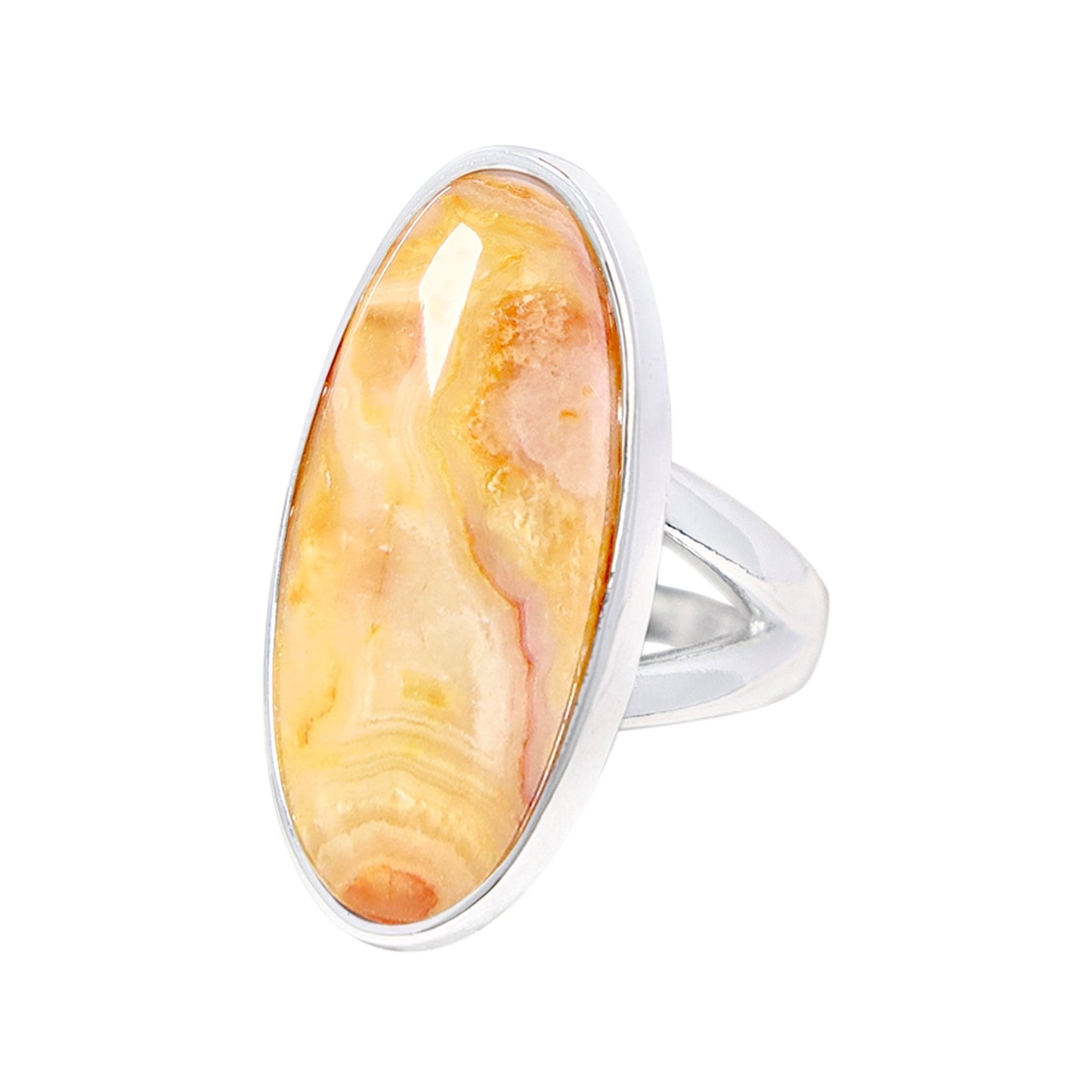 Crazy Lace Agate Oval Ring
